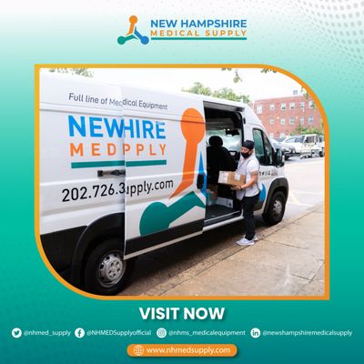 New Hampshire Medical Supply  Delivery Van