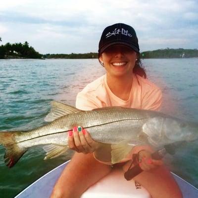 Awesome Charter Captian!! Me and my big snook!!