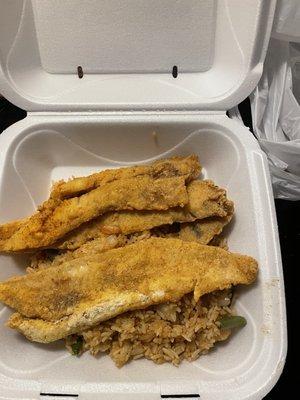 Whiting and Fried Rice