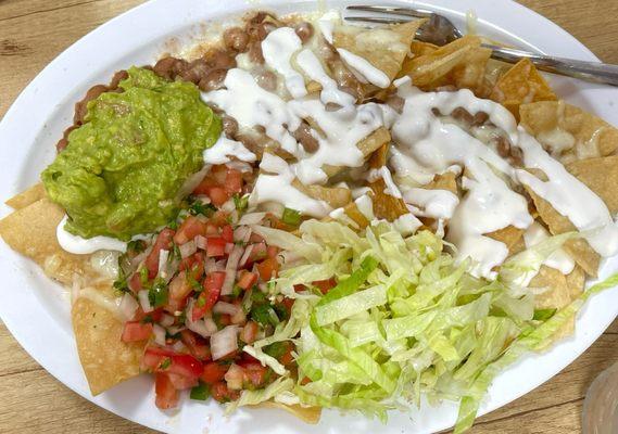 Veggie super nachos