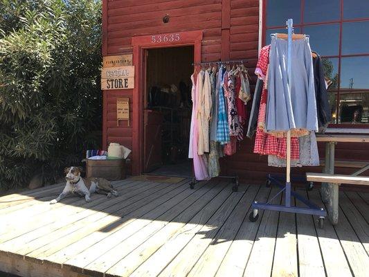 Porch hangs at the Pioneertown General Store