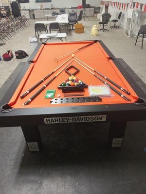 HARLEY DAVIDSON POOL TABLE OLHAUSEN BILLIARDS