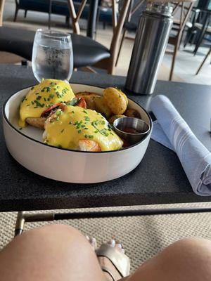 Lobster Benedict from the breakfast menu