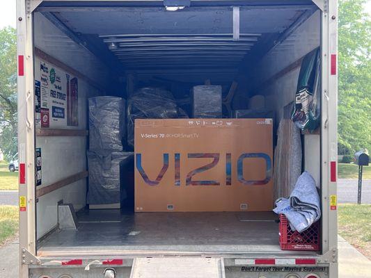 One of our Teams packing and loading a truck to the tee!!!!