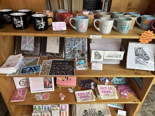 Mugs and post cards