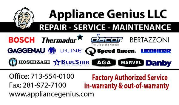 Houston's built-in appliance experts