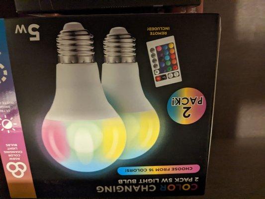 Changing colors Light Bulbs