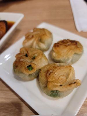 My must order:  shrimp and chives dumplings, I eat these like nuggets!