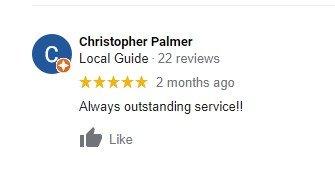 The assistant service manager giving his department 5 stars.