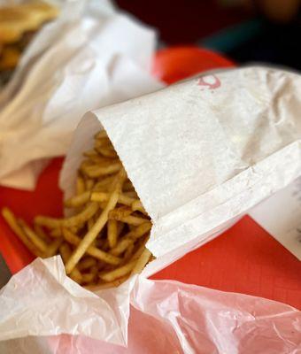 Large fries. The serving is huge.