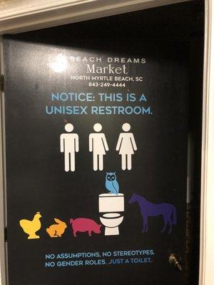 Unisex bathroom