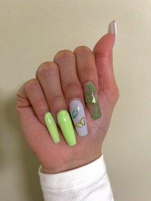 Full set acrylic with design