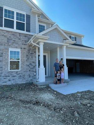 Another happy client with their purchase of their new construction home!!