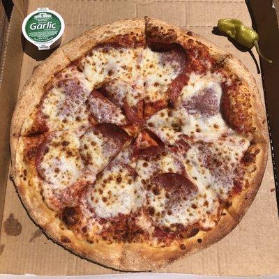 Salami pizza!