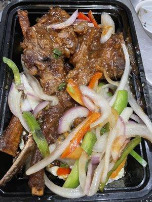 C12. Stir Fried Lamb Chops With cumin chili -ok