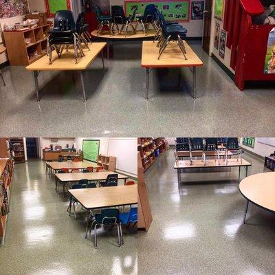 New client, did some deep cleaning and floor work over the weekend. They were super happy and glad they made the change they needed!