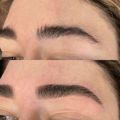 Eyebrow threading