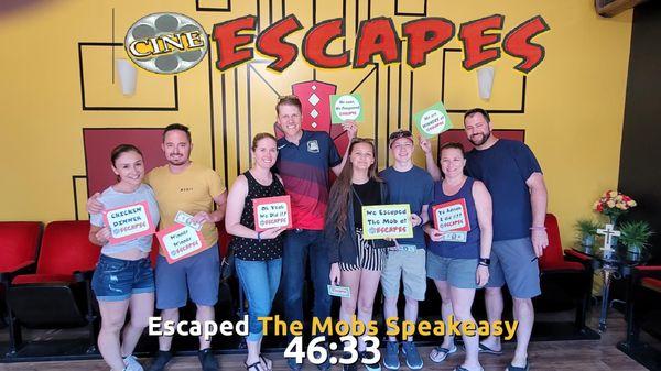 We escaped the Mob Boss!