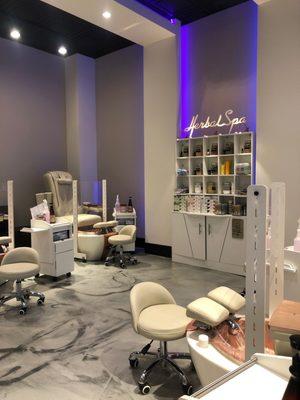 Pedicure area