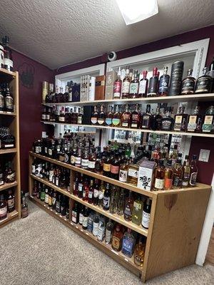 Incredible Whiskey and Bourbon selection