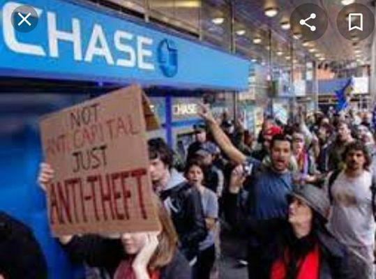 People Protesting Chase!