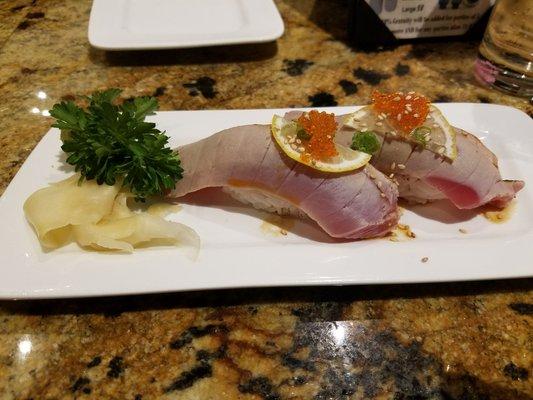 Torched tuna nigiri