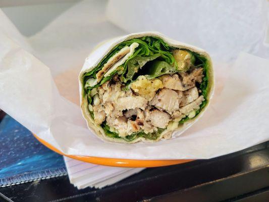 Chicken caesar wrap