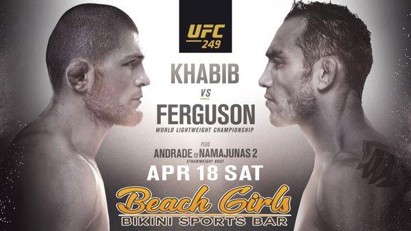 UFC 249: Khabib vs Ferguson (no cover charge)