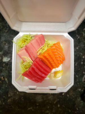 Salmon, Tuna and Yellowtail sashimi