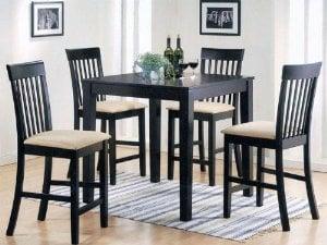 Acme 5-Piece Miranda Counter Height Dining Set - Espresso Finish