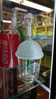 Oooo! A Starbucks bong!