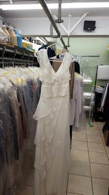 This is a wedding dress that I finished working on, for another happy client.