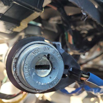 Ignition lock damage repairs