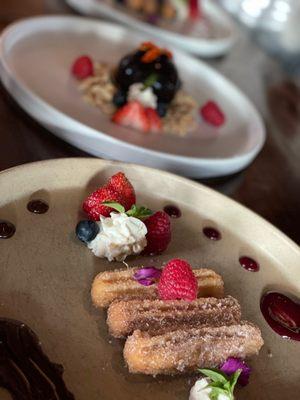 Churros con chocolate