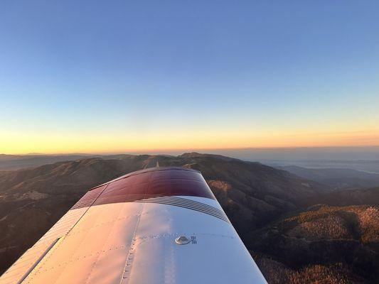 Beautiful view from our Piper Cherokee N5233L