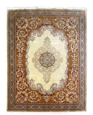 Tabriz Family Room Rug 10x13 Persian Carpet Handmade