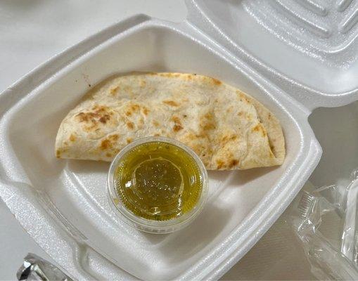 Tiny (but inexpensive) quesadilla