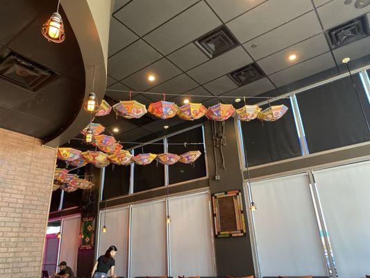 Ceiling umbrellas