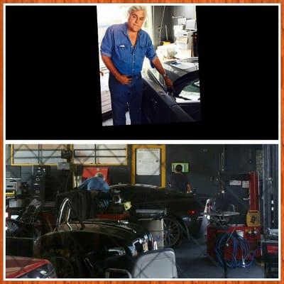 Jay Leno in with his Corvette ZR1 for a smog test