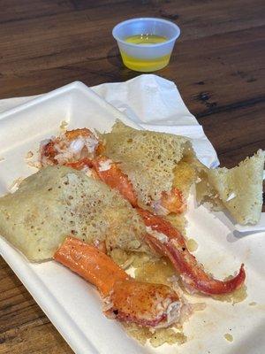 Lobster crepe - so many claws!