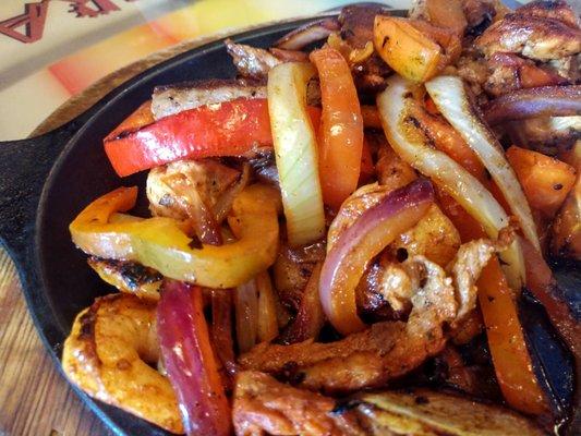 The Texas Fajitas were good seasoned well. Meat was on the light side but there were lots of veggies. We ordered for 2 it fed 3 ppl.