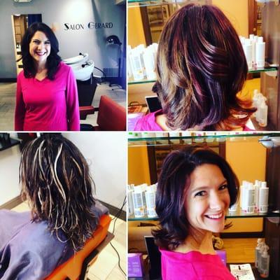 Highlights, cut and style by Mary!! Love everything about it!