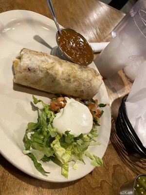 Steak burrito