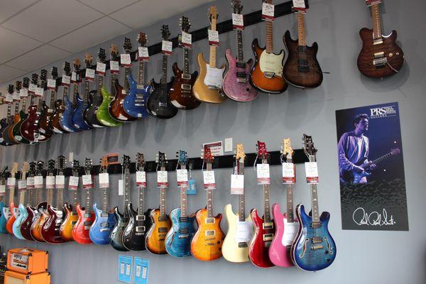 Guitars By PRS, Music Man, ESP, Vintage, Guild, and Takamine