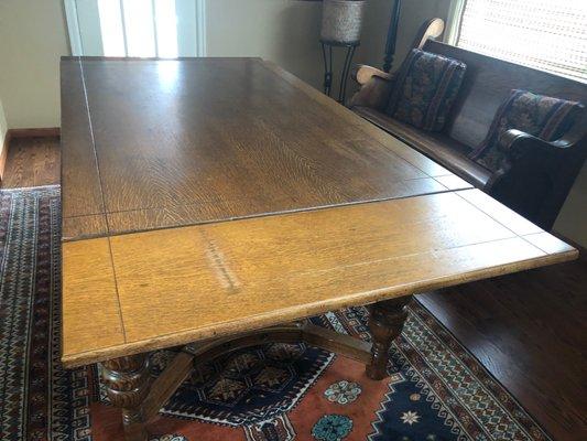 Before Furniture Rescuer salvaged the table