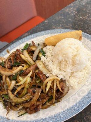 Mongolian beef lunch special