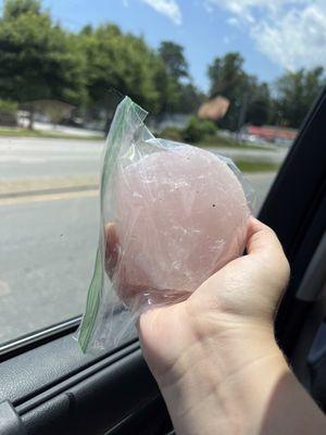 Massive rose quartz we found!