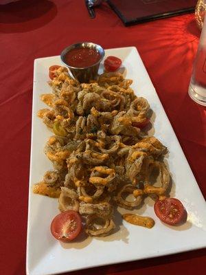 Calamari appetizer