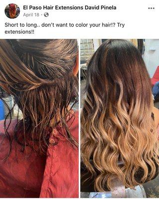 Why color when you can just wear extensions ?!