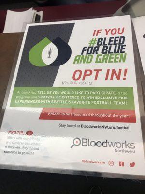 Donate and win Seahawks tickets!